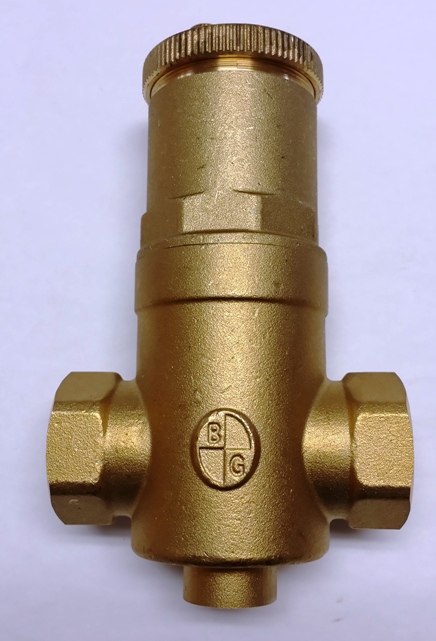 Air separator = EASB-1 JR Brass Sep w/vent, NPTF  (threaded) 1"