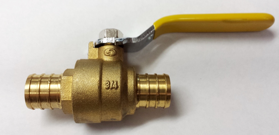 3/4"  PEX ball valve = Pex x Pex  600 WOG. NO LEAD.