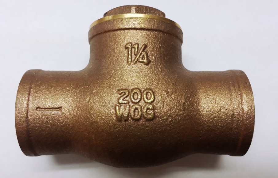 Swing Check Valve  swt x swt  1 1/4".