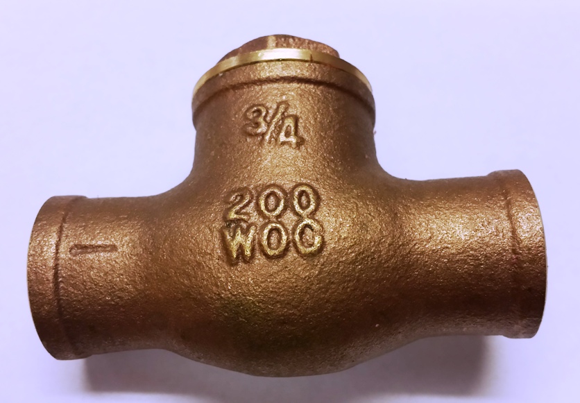 Swing Check Valve  swt x swt  3/4".