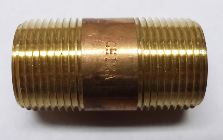 3/4" x 2"  Red Brass Nipple.