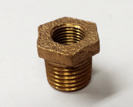 1/4" x 1/8"  Bronze Hex Reducing Bushings..