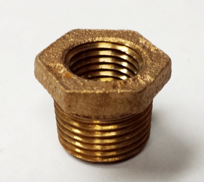 3/8 x 1/4"  Bronze Hex Reducing Bushings.