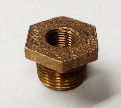 3/8" x 1/8"  Bronze Hex Reducing Bushings..