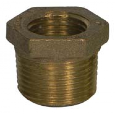 1" x 3/4"   Bronze Hex Reducing Bushings..