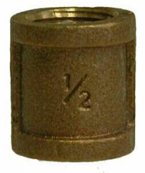 1/2"  Bronze Coupling.