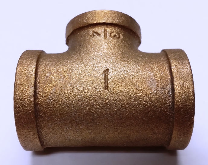 1" X 3/4"  Bronze Reducing Tee..