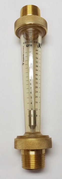 Flowmeter - 1" Brass MPT (2-16GPM)