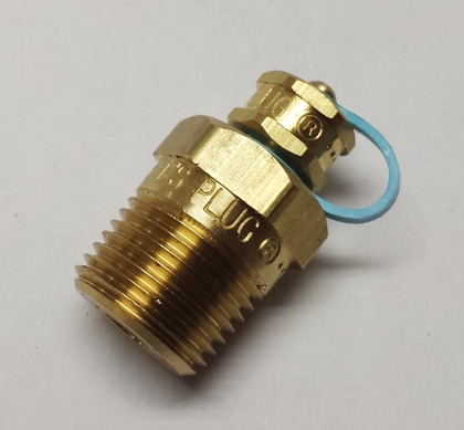 1/2" MPT Brass PT Plug