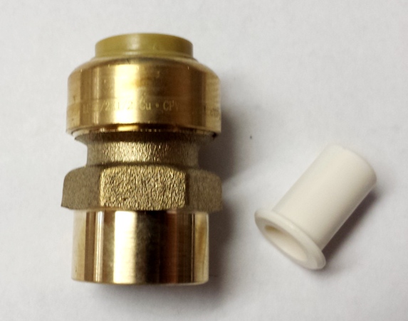 1/2" CTS x 1/2" FNPT Push-Fit Adapter