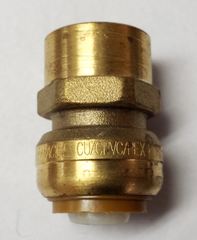 3/4" CTS x 3/4" FNPT Push-Fit Adapter.