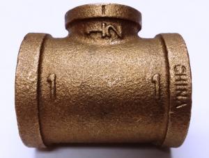 1" x 1/2" Bronze Reducing Tee No Lead..