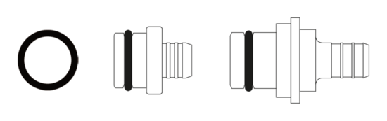 O-ring for PEX Tubing to Manifold Connectors