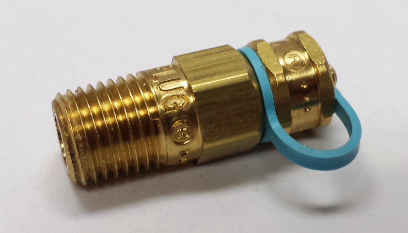 1/4" MPT Brass PT Plug.