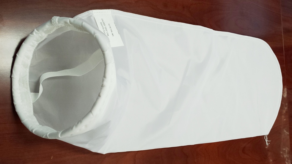 Flush Cart Filter Bag, poly mesh, 100 micron