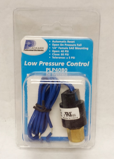 Low Pressure Control with ±5 PSI Tolerance (Open 40 PSI/Closed 80 PSI) (410A)