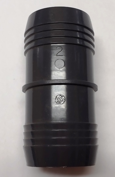 2"  Coupling Plastic to Plastic. 2" x 2"