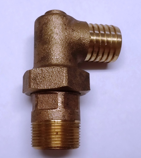 1-1/4" x 1-1/4" Red Brass Geo Thermal Union Adapters Plastic Pipe to Male Iron Pipe (MIP) with 1...