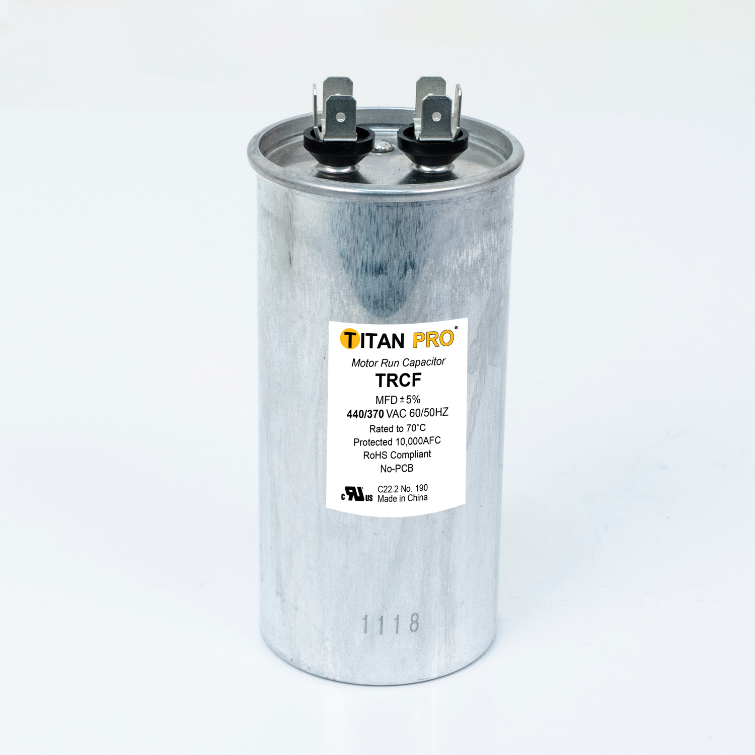 Capacitor, Compressor  80 MFD 370/440v. . (TRCF80) ...